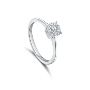 18K White gold Diamond Ring
